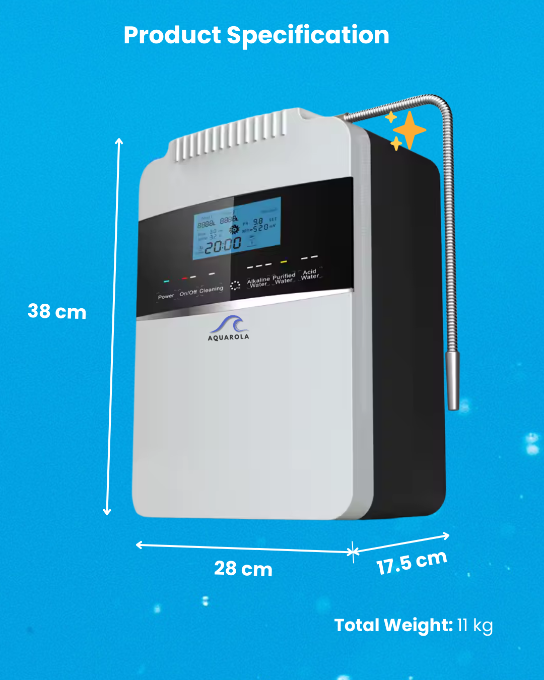 AquaPro Multi-Functional Water Ionizer
